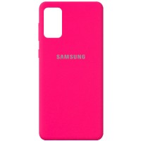 Чехол Silicone Cover Full Protective (AA) для Samsung Galaxy A02s Розовый (18785)