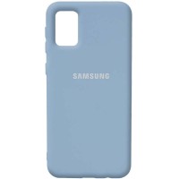 Чехол Silicone Cover Full Protective (AA) для Samsung Galaxy A02s Блакитний (18567)
