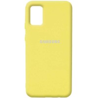 Чехол Silicone Cover Full Protective (AA) для Samsung Galaxy A02s Желтый (18568)