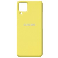 Чехол Silicone Cover Full Protective (AA) для Samsung Galaxy A12 Жовтий (18584)