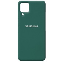 Чехол Silicone Cover Full Protective (AA) для Samsung Galaxy A12 Зелений (18585)