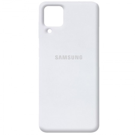 Чехол Silicone Cover Full Protective (AA) для Samsung Galaxy A12 Белый (18581)