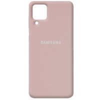 Чехол Silicone Cover Full Protective (AA) для Samsung Galaxy A12 Рожевий (18588)