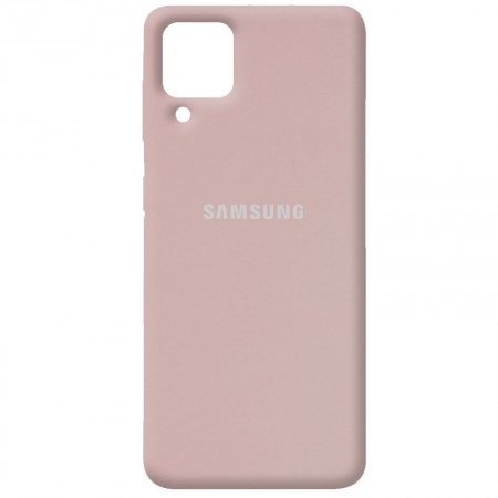 Чехол Silicone Cover Full Protective (AA) для Samsung Galaxy A12 Розовый (18588)