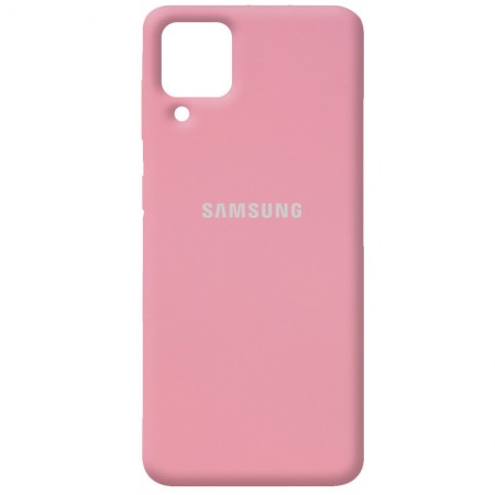 Чехол Silicone Cover Full Protective (AA) для Samsung Galaxy A12 Розовый (18589)