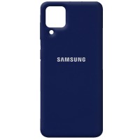Чехол Silicone Cover Full Protective (AA) для Samsung Galaxy A12 Синій (18593)