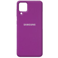 Чехол Silicone Cover Full Protective (AA) для Samsung Galaxy A12 Фіолетовий (18594)