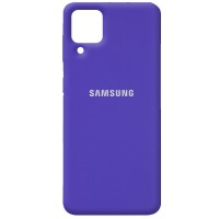 Чехол Silicone Cover Full Protective (AA) для Samsung Galaxy A12 Фіолетовий (18595)