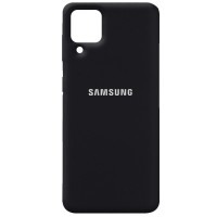 Чехол Silicone Cover Full Protective (AA) для Samsung Galaxy A12 Чорний (18596)
