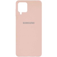 Чехол Silicone Cover Full Protective (AA) для Samsung Galaxy A12 Рожевий (18789)