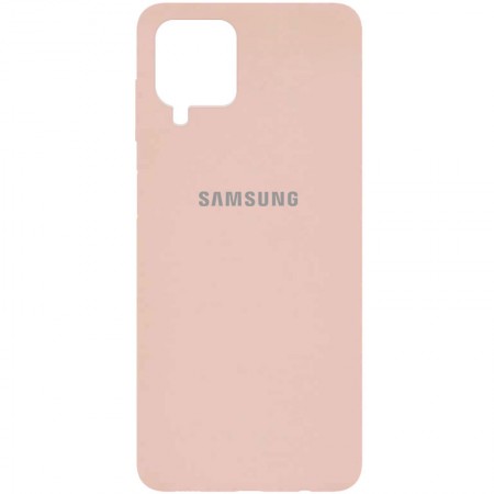 Чехол Silicone Cover Full Protective (AA) для Samsung Galaxy A12 Розовый (18789)