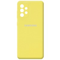 Чехол Silicone Cover Full Camera (AA) для Samsung Galaxy A32 4G Жовтий (18600)