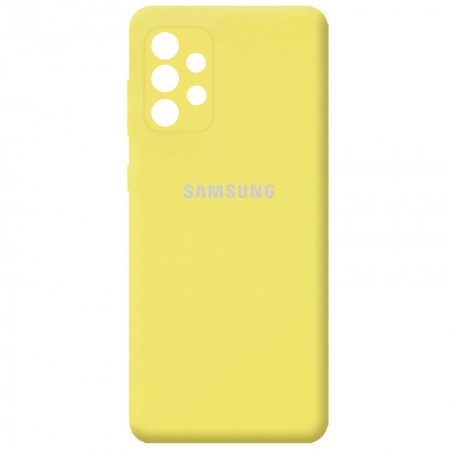 Чехол Silicone Cover Full Camera (AA) для Samsung Galaxy A32 4G Желтый (18600)