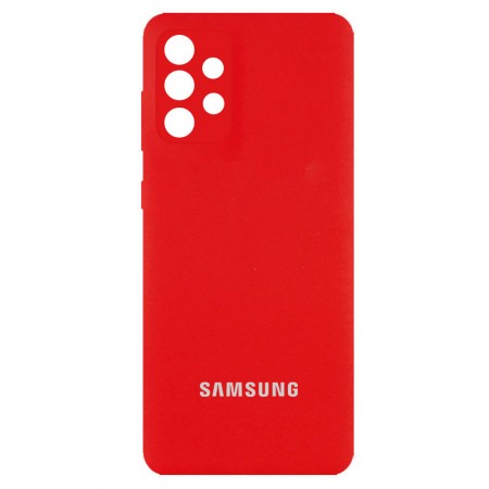Чехол Silicone Cover Full Camera (AA) для Samsung Galaxy A32 4G Червоний (21623)