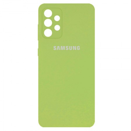 Чехол Silicone Cover Full Camera (AA) для Samsung Galaxy A32 4G Мятный (18603)