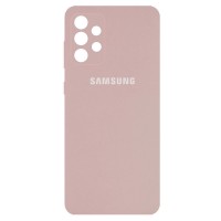 Чехол Silicone Cover Full Camera (AA) для Samsung Galaxy A32 4G Рожевий (18604)