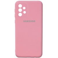 Чехол Silicone Cover Full Camera (AA) для Samsung Galaxy A32 4G Рожевий (18605)