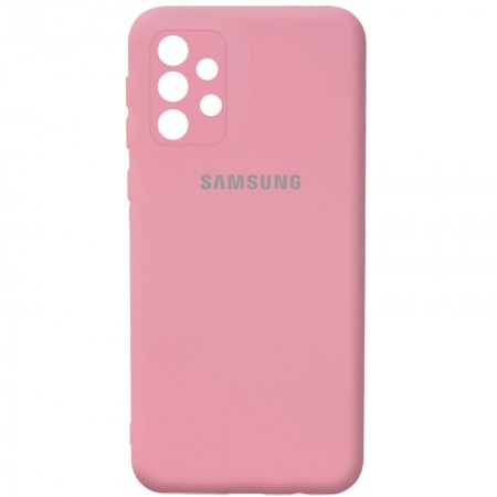 Чехол Silicone Cover Full Camera (AA) для Samsung Galaxy A32 4G Розовый (18605)