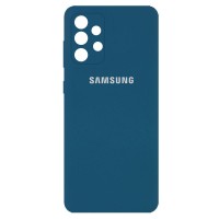 Чехол Silicone Cover Full Camera (AA) для Samsung Galaxy A32 4G Синій (18606)