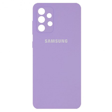 Чехол Silicone Cover Full Camera (AA) для Samsung Galaxy A32 4G Сиреневый (18607)
