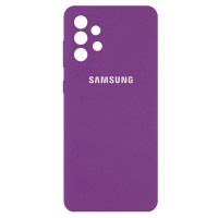 Чехол Silicone Cover Full Camera (AA) для Samsung Galaxy A32 4G Фіолетовий (18609)