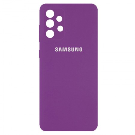 Чехол Silicone Cover Full Camera (AA) для Samsung Galaxy A32 4G Фиолетовый (18609)