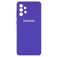 Чехол Silicone Cover Full Camera (AA) для Samsung Galaxy A32 4G Фіолетовий (18610)