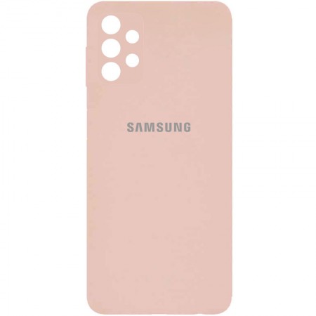 Чехол Silicone Cover Full Camera (AA) для Samsung Galaxy A32 4G Розовый (18794)