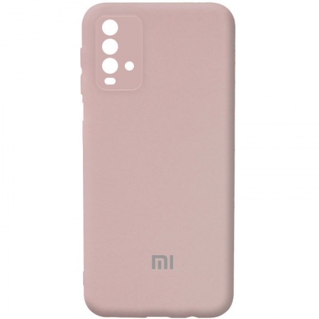 Чехол Silicone Cover Full Camera (AA) для Xiaomi Redmi Note 9 4G / Redmi 9 Power / Redmi 9T Розовый (18615)