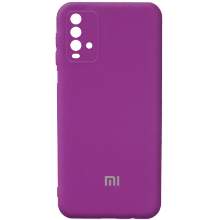 Чехол Silicone Cover Full Camera (AA) для Xiaomi Redmi Note 9 4G / Redmi 9 Power / Redmi 9T Фіолетовий (18618)