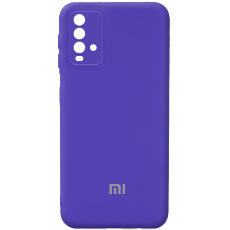 Чехол Silicone Cover Full Camera (AA) для Xiaomi Redmi Note 9 4G / Redmi 9 Power / Redmi 9T Фіолетовий (18619)