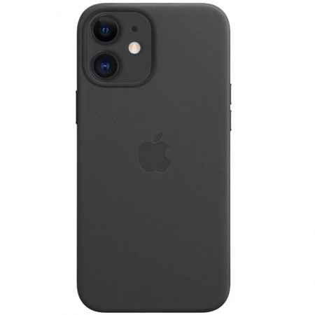 Кожаный чехол Leather Case (AAA) для Apple iPhone 11 (6.1'') Черный (19967)