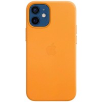 Кожаный чехол Leather Case (AAA) для Apple iPhone 11 (6.1'') Жовтий (20765)