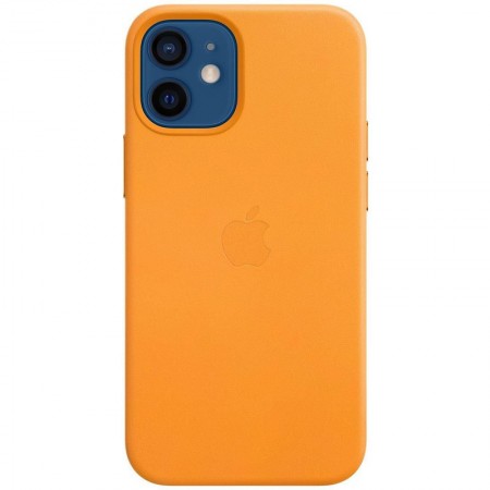 Кожаный чехол Leather Case (AAA) для Apple iPhone 11 (6.1'') Желтый (20765)