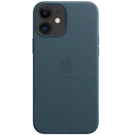 Кожаный чехол Leather Case (AAA) для Apple iPhone 11 (6.1'') Голубой (20764)