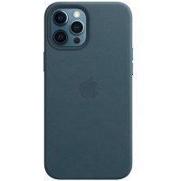 Кожаный чехол Leather Case (AAA) для Apple iPhone 11 Pro Max (6.5'') Синий (19979)