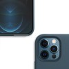 Кожаный чехол Leather Case (AAA) with MagSafe для Apple iPhone 12 Pro Max (6.7'') Блакитний (17698)