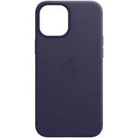Шкіряний чохол Leather Case (AAA) with MagSafe для Apple iPhone 12 Pro Max (6.7'') Фіолетовий (37700)