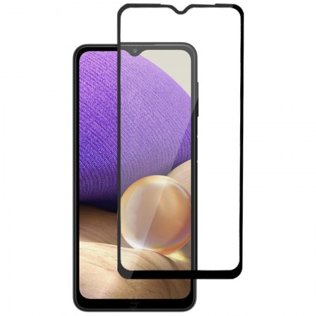 Защитное стекло XD+ (full glue) (тех.пак) для Samsung Galaxy A32 4G Чорний (18366)