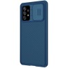 Карбоновая накладка Nillkin Camshield (шторка на камеру) для Samsung Galaxy A72 4G / A72 5G Синій (29731)