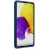 Карбоновая накладка Nillkin Camshield (шторка на камеру) для Samsung Galaxy A72 4G / A72 5G Синий (29731)