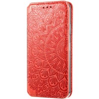 Кожаный чехол книжка GETMAN Mandala (PU) для Samsung Galaxy A52 4G / A52 5G Червоний (18706)