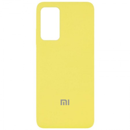 Чехол Silicone Cover Full Protective (AA) для Xiaomi Redmi Note 10 Pro Желтый (19754)