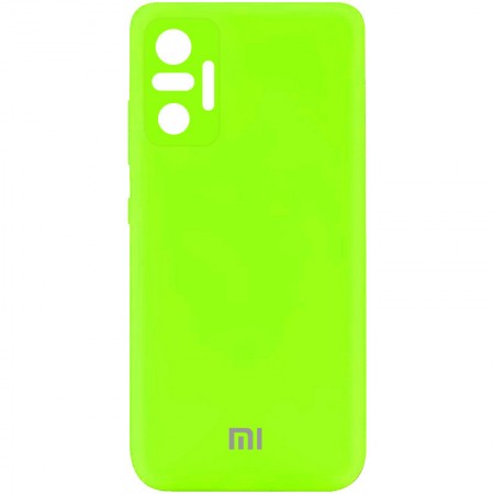 Чехол Silicone Cover My Color Full Camera (A) для Xiaomi Redmi Note 10 Pro Салатовый (20474)