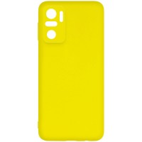 Чехол Silicone Cover Full Camera without Logo (A) для Xiaomi Redmi Note 10 Желтый (19770)