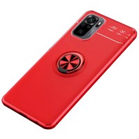 TPU чехол Deen ColorRing под магнитный держатель (opp) для Xiaomi Redmi Note 10 Червоний (18422)