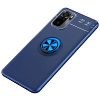 TPU чехол Deen ColorRing под магнитный держатель (opp) для Xiaomi Redmi Note 10 Синий (18423)