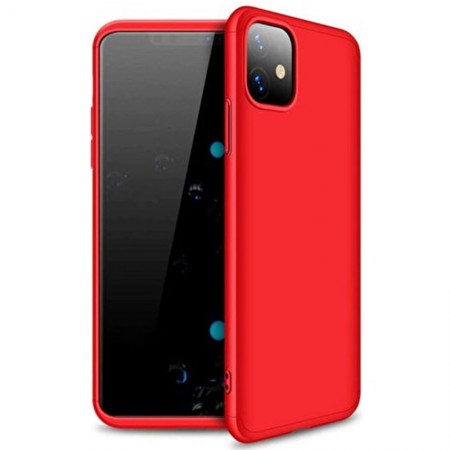 Пластиковая накладка GKK LikGus 360 градусов (opp) для Apple iPhone 11 (6.1'') Червоний (27544)