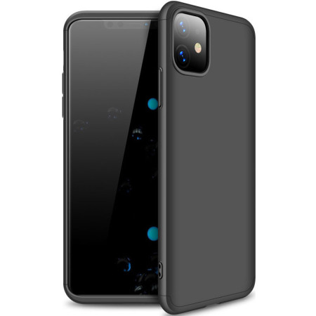 Пластиковая накладка GKK LikGus 360 градусов (opp) для Apple iPhone 11 (6.1'') Чорний (27546)