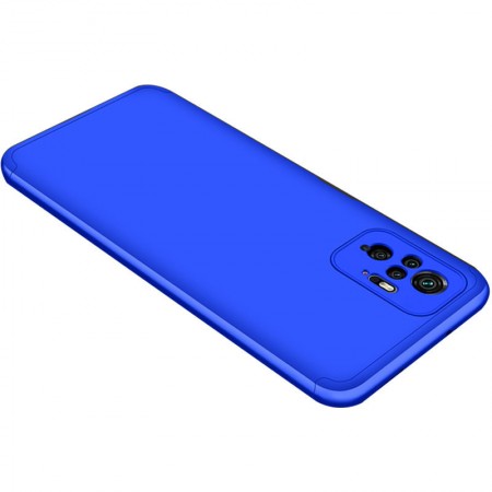 Пластиковая накладка GKK LikGus 360 градусов (opp) для Xiaomi Redmi Note 10 Pro / 10 Pro Max Синій (22193)